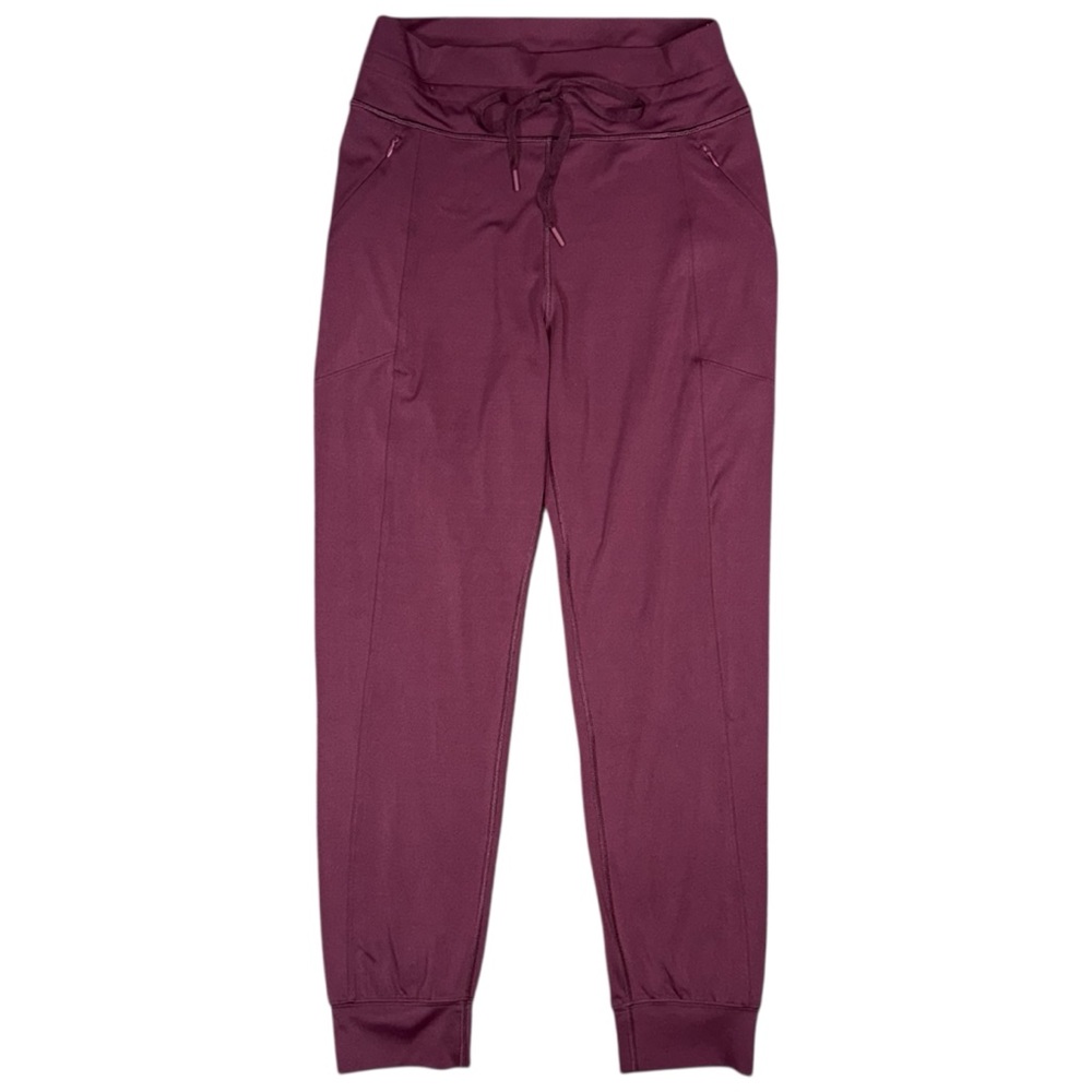 PINK Victoria’s Secret Relay Knit Jogger Pants Burgundy Athletic Lounge Sz Large